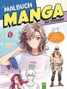 Malbuch Manga mit Stickern