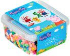 Bügelperlenset - Maxi Box mit Maxi Perlen und Stiftplatte - Peppa Pig - 900-tlg.