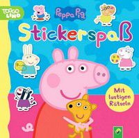 Stickerspaß - Peppa Pig - Kunterbunte, kreative Seiten zum Stickern, Rätseln und Ausmalen