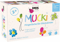 MUCKI Fingerfarbe Glückskinder 6 x 50 ml