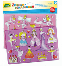 Zeichenschablonen-Set Prinzessinnen und Elfen — LENA®