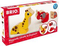 Magnet-Tiere Elefant und Giraffe - BRIO