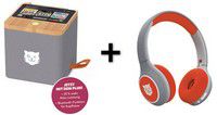 Bundle: tigerbox Touch PLUS (grau) im Set mit tigerbuddies Kopfhörern - rot/grau - Neue Version mit Bluetooth