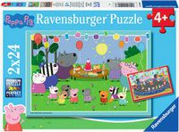 Puzzle - Partyzeit - Peppa Pig - 2 x 24 Teile - Ravensburger Kinderpuzzle